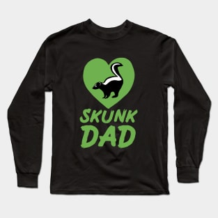 Skunk Dad for Skunk Lovers, Green Long Sleeve T-Shirt